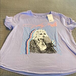 Kohl's Purple Graphic T-Shirt Short Sleeve